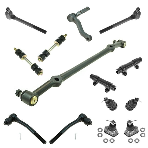 TRQ 14 Piece Steering Suspension Kit Tie Rods Ball Joints Idler Arm Center Link PSA59905