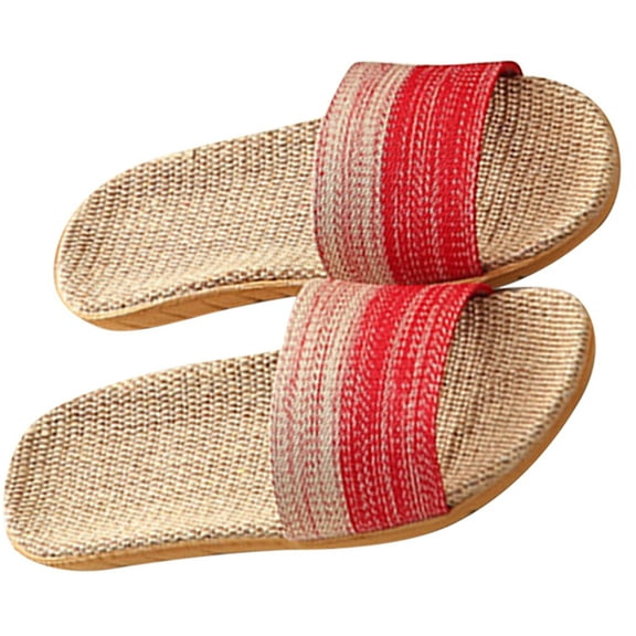 HONMEET Slipper Women Red Soft Sole 1 Pair 9.63X3.07X0.79in