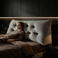 thumbnail image 5 of Triangular Bed Rest Pillow Extra Tall Thick 120x50x15cm for Reading Sleeping, 5 of 9