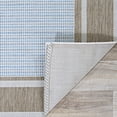 thumbnail image 3 of Couristan 5.25' x 7.5' Beige and Blue Contemporary Rectangular Outdoor Area Throw Rug, 3 of 4