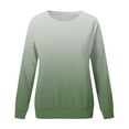 thumbnail image 4 of Dyegold Sweatshirts for Teen Girls Womens Long Sleeve Crew Neck Ombre Pullover Tops Hoodies Casual Loose Gradient Sweaters T Shirts, 4 of 4