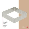 thumbnail image 5 of de Buyer - Square Perforated Valrhona Tart Ring - Baking Supplies - Stainless Steel Cake Ring - Dishwasher Safe - 2.75", 0.8" Height, 5 of 6