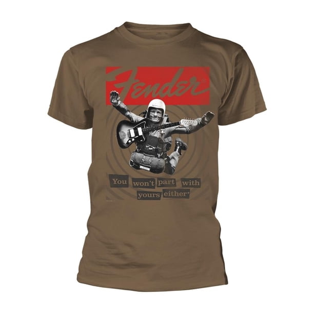Fender - Camiseta You Won't Part para Adultos Unisex (Marrón)