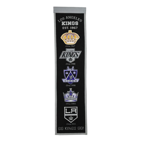 Los Angeles Kings 8" x 32" Premium Heritage Banner
