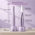 thumbnail image 5 of Sonic Dermaplaning Tool for Women, Rechargeable Dermaplane Razor for Peach Fuzz & Facial Hair,djustable Sonic Technology, Peach Fuzz & Exfoliation Removal, LED Light, 3 Speeds, 14 Refill Blades, 5 of 9