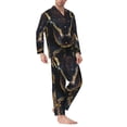 thumbnail image 2 of Balery Ball Phyton Snake Pattern Pajama Sets for Men Long Sleeve 2 Piece Sleepwear Loungewear Sets Soft PJ's with Pockets Long Sleeve Comfy Pj Sets-Large, 2 of 7