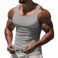thumbnail image 2 of XFeng Men Ribbed Slim Fit Tank Top Athletic Sleeveless Muscle Vest, 2 of 4