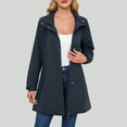 thumbnail image 2 of Godom Women Waterproof Lightweight Rain Jacket Long Windproof Loose Rain Coats Active Outdoor Hooded Windbreaker, 2 of 6
