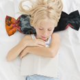 thumbnail image 6 of Salouo Sunflower Black Dog Pattern Cute Bolster Pillow,Cylindrical Pillow Long Pillow for Bed Round Side Pillow for Knee/Leg/Neck ,- Length 24.4" x 9.8" Diameter, 6 of 8