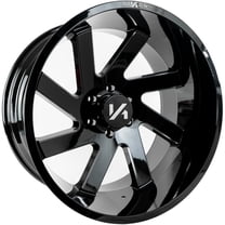 22x12 Black Milled Wheel Arkon Offroad Lincoln ARK-I (Proper Directional) 5x5.5 -51