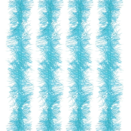 Uxcell 5Ft Feather Boa, 4Pcs Artificial Fluffy Feather Boas Party Decorations for DIY Crafts, Wedding Costume, Christmas, Concert, Halloween, Home Decor, Sky Blue