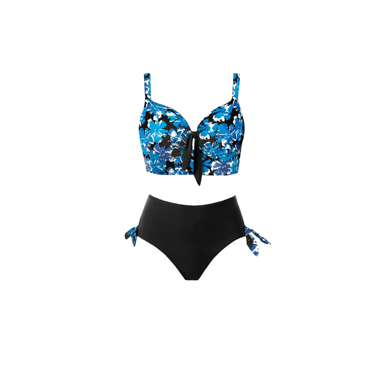 Swimsuits for All Women's Plus Size Confidante Bra Sized Underwire Bikini  Top - 40 G, Blue