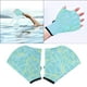 thumbnail image 4 of Guantes de natación palmeados Cola Fitness acuático Resistencia al agua Verde M, 4 of 8
