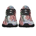 thumbnail image 5 of Snowman Merry ChriStas American flag Shoes Sneakers Black Size 4, 5 of 7