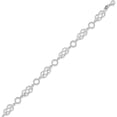 thumbnail image 2 of Sterling Silver Pretzel Circle Bracelet (7.25 X 8) Made In India qg3026-7.25, 2 of 5