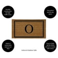 thumbnail image 2 of Evergreen Monogram Indoor Outdoor 100% Natural Coir Doormat 28" x 16" |  Letter  "O", 2 of 3
