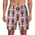 thumbnail image 2 of Picia Red Lobster With Claws pattern Mens Swim Trunks with Compression Liner Stretch Beach Shorts Quick Dry with Zipper Pockets No-Chafing Board Shorts-X-Large, 2 of 9