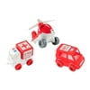 Ambulance Car Toys for Toddlers 11.61-inch Ambulance Kid Cars Set of 3 Baby Ambulance Toy Gift Idea