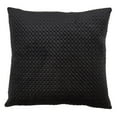 thumbnail image 2 of Fennco Styles Pinsonic Velvet Decorative Throw Pillow 18" W x 18" L - Black Square Cushion for Home, Couch, Bedroom, Living Room and Office Décor, 2 of 4