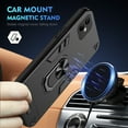 thumbnail image 5 of Phone Case for Samsung Galaxy A05 Hybrid Case with Ring Kickstand, Heavy Duty Protection Armor Case with Comfortable Grip Support Magnetic Car Mount for Samsung Galaxy A05 - Black, 5 of 7