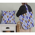 thumbnail image 5 of Soimoi Rayon Crepe Fabric Leaves Block Printed Fabric 1 Yard 46 Inch Wide, 5 of 5