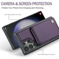 thumbnail image 2 of Dteck for Samsung Galaxy S22 Plus Case with Card Holder, Samsung S22+ Plus Wallet Case for Women Men with RFID Blocking, Durable Leather Kickstand Shockproof Case for Galaxy S22 Plus 6.6 Inch,Purple, 2 of 6