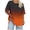 Orange Tops, variant on Htigea Plus Size T Shirts for Women Gradient Color Short Sleeve Crewneck Tee Casual Loose Fit Daily Pullover Tops Pink XL