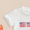 thumbnail image 5 of My First 4th of July Baby Boy Outfit Independence Day 4th Of July Toddler Boy Outfit American Flag T-Shirt and Gingham Plaid Shorts Set Independence Day Clothes, 5 of 6
