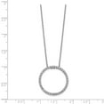 thumbnail image 2 of Real 14kt White Gold Diamond Circle 18 inch Necklace; 18 inch; Lobster Clasp; for Adults and Teens; for Women and Men, 2 of 2