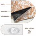 thumbnail image 6 of Wildflower Leaf Bathroom Mats 2x3 FT,Non Slip Small Kitchen Mat,Brown Floral Botanical White Watercolor Washable Soft Backed Front Door Throw Rugs Indoor Outdoor Doormats for Entryway Sink, 6 of 8