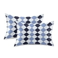 thumbnail image 3 of Ryvnso Satin Pillowcase Checkered Grid-d2 Pillow Cases Standard Size 26x20in, 3 of 6