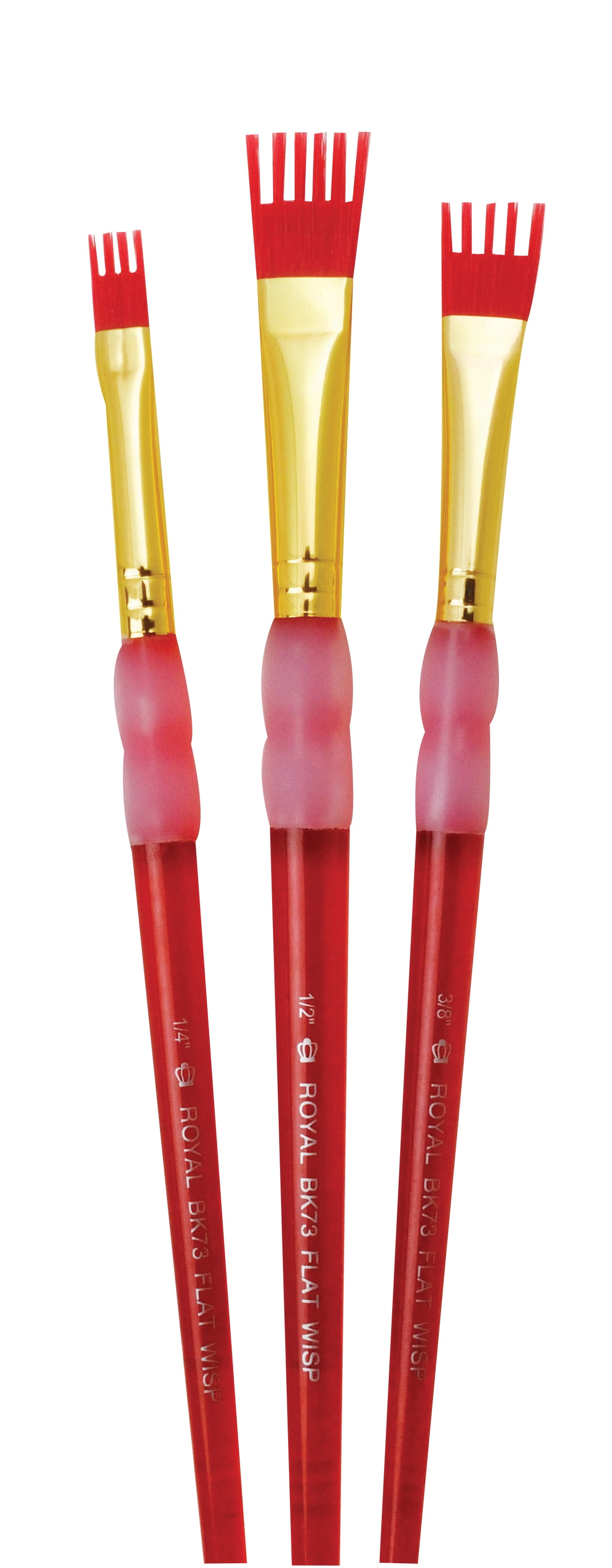 Royal Brush Big Kids Choice Flat Golden Taklon Hair Acrylic Plastic