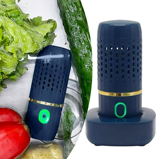 LPSSTORE Fruit and Vegetable Washing Machine in Water Portable Fruit Cleaner Device Fruit Purifier for with OH Ion Purification Technology for Deeply Cleans Fruit Vegetable Rice Tableware