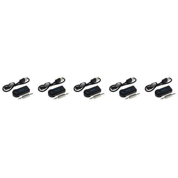 Seitruly Inalámbrico Bluetooth 3.5mm Audio Estéreo Música Hogar Coche Receptor Adaptador Mic Type1