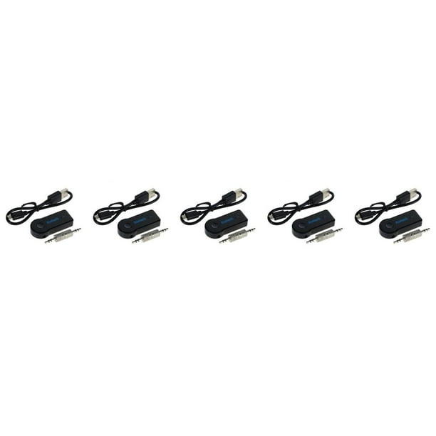 Seitruly Inalámbrico Bluetooth 3.5mm Audio Estéreo Música Hogar Coche Receptor Adaptador Mic Type1
