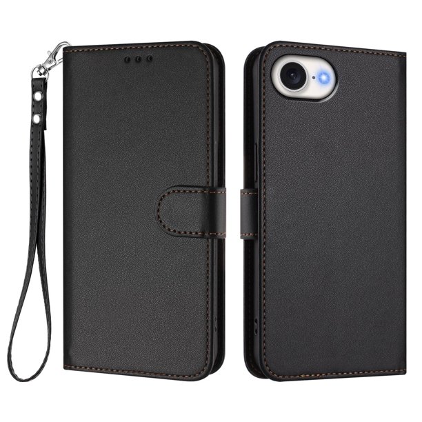 Funda Cartera GANGXUN para iPhone 16e – Cierre Magnético, Protección RFID, Correa Desmontable, Compatible con Carga Inalámbrica