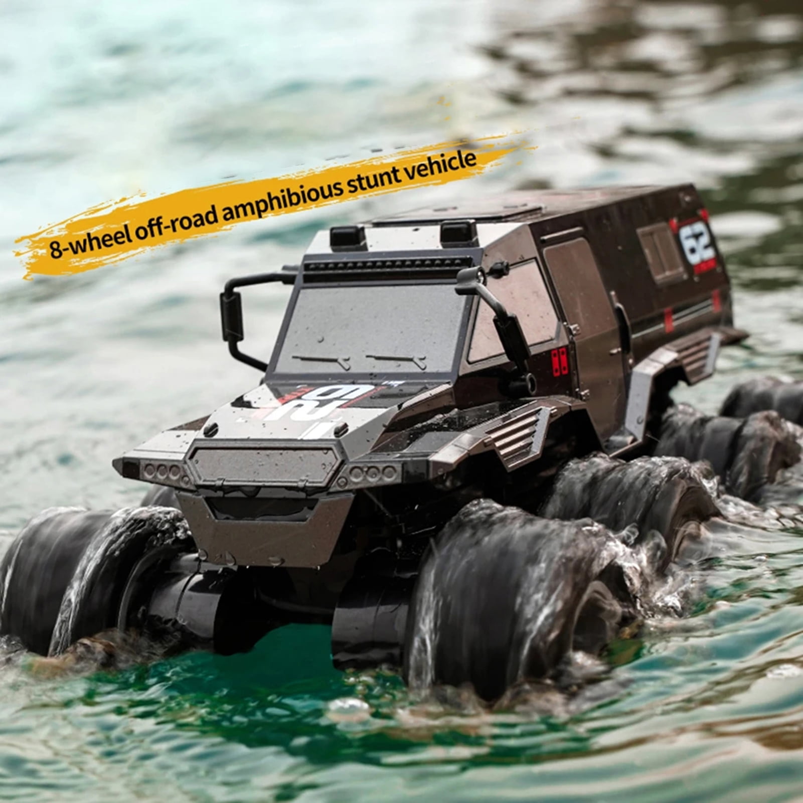 Arealer Remote Control Car, Waterproof 8 Wheel Drive 2.4G Remote