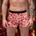 thumbnail image 2 of Wxolcjlv Mens Valentine's Day Boxers Briefs Fashion Casual Comfort Valentines Day Heart Printed Sweet Mid Waist Underwear For Men, 2 of 4