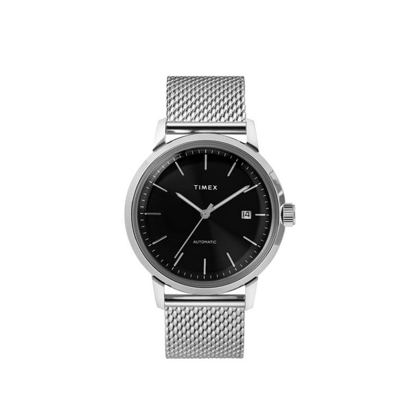 Timex - Timex Marlin Automatic 40mm Stainless Steel Mesh Band Watch ...