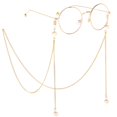 thumbnail image 2 of Cadena de gafas de Lectura Yinane Oro 80cm Metal Correa de gafas deportivas, 2 of 4