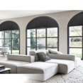 thumbnail image 5 of Arch Window Shades No Tools Light Filtering Fabric Shade Stick on Half Circle Round Pleated Blinds Arched Window Covering for Bedroom Kitchen Bathroom, 5 of 6