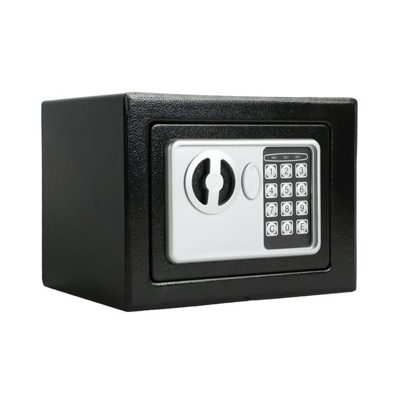 Mini Wall-In Style Electronic Code Metal Steel Box Safe Case 17EF Black Lock Box Money Jewelry Safe Caja De Seguridad Small