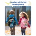 thumbnail image 2 of Mochila Bagseri Clear para niños de 15 pulgadas con diseño de dinosaurio negro, 2 of 7
