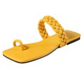 thumbnail image 2 of Zapato de sandalias de punta plana de color sólido casual para mujer Wmkox8yii nm10748, 2 of 3