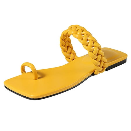 

Sandals Sandals Women Sandals Ladies Casual Solid Color Flat Toe Sandals Shoe