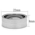 thumbnail image 2 of Luxe Jewelry Designs Stainless Steel Men's Traditional Band Style Ring, Size 9 (Pack of 3), 2 of 4