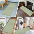 thumbnail image 6 of Runner Rugs 2x6 Ft, Sage Green Burlap Texture Non Slip Area Rugs for Kitchen Bedroom Entryway, Farmhouse Vintage Sage Green Washable Carpet Runner Rug Floor Mats for Bedroom Home Decor, 6 of 9