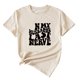 thumbnail image 1 of Gibobby Blusa Casual de Mujer Camiseta manga corta suelta 3D manga corta grande con estampado verano para mujer(BK1,G), 1 of 4
