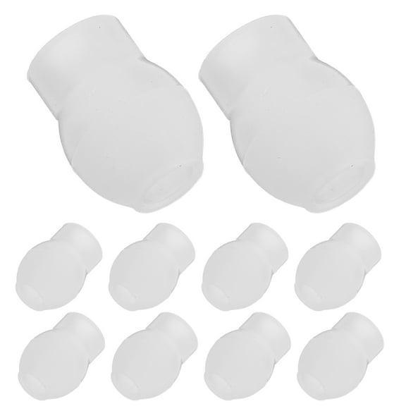 Hemoton 10pcs Soft Silicone Ear Tips Replacement Stethoscope Ear Tip Earpieces For Stethoscope Universal Replacement Earbuds
