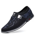 thumbnail image 2 of Zapatos casuales Prince planos 48 de caña baja 52 zapatos de hombre talla grande 53 sin cordones, 2 of 5